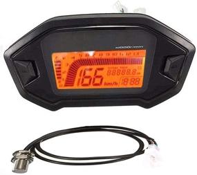 img 4 attached to 🏍️ High-Performance SAMDO 6 Gear Universal Motorcycle Speedometer Tachometer: Digital Odometer, 199 KMH MPH, 14000RPM, Water Temperature, 1,2,4 Cylinder - Ideal for Carburetor Motors!