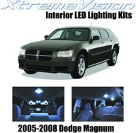 🚗 enhance your dodge magnum interior: xtremevision cool white led kit with installation tool - perfect fit for 2005-2008 models (7 pieces) logo