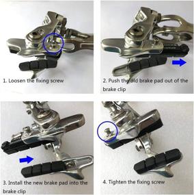 img 1 attached to Aurora Racing Carbon Brake Pads & Ceramic Shoes - Ideal for Carbon Wheels & Rims (2 Pairs)