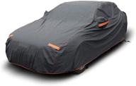 🚗 waterproof all weather uv protection car cover for sedan - motowell 6 layers with universal fit, 176"-190 logo