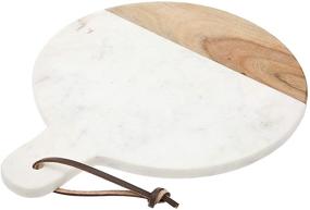 img 2 attached to 🧀 Elevate your cheese experience with the Godinger Marble Round Cheese Board