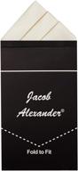 👔 discover jacob alexander's pre-folded triangle handkerchief: the perfect men's accessory logo