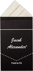 img 1 attached to 👔 Discover Jacob Alexander's Pre-Folded Triangle Handkerchief: The Perfect Men's Accessory