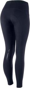 img 1 attached to HORZE Women's Bianca Superlight Knee Patch Tights - Enhanced Silicone Grip for Supreme Comfort and Performance