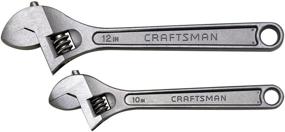 img 1 attached to Craftsman 9 44012 Adjustable Wrench Set - 2 Piece