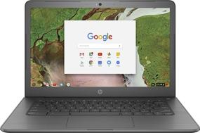 img 4 attached to 💻 HP 14" Touchscreen Chromebook - Intel Celeron N3350 - 4GB RAM - 32GB eMMC - WiFi & Bluetooth - Gray