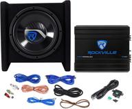 🔊 rockville rv10.1d 500w 10-дюймовый сабвуфер в корпусе с моноусилителем и комплектом усилителя. логотип