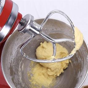 img 1 attached to 🍳 Geesta Stainless Steel Flat Beater for KitchenAid 4.5-5 Qt Tilt-Stand Mixer - Baking, Pastry, Pasta Dough Mixing Accessory - Dishwasher Safe