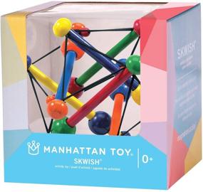 img 2 attached to 🧸 Manhattan Toy Skwish Classic: Engaging Rattle and Teether Grasping Activity Toy