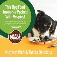🐶 smart cookie dog food toppers - freeze dried salmon, beef, veggie & egg flavors - natural meal mixers for dogs, ideal food topper for picky eaters - made in usa - 15oz bag (30 day supply) логотип
