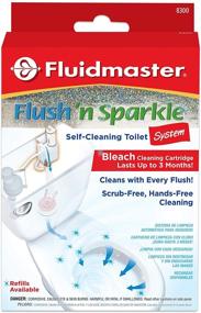 img 4 attached to 🚽 Fluidmaster 8300 Flush 'n Sparkle Toilet Bowl Cleaning System with Bleach Cartridge - for effective automatic cleaning