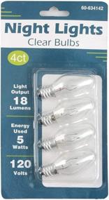 img 1 attached to 💡 Night Light Clear Bulbs (10 Lumens, 5W, 120V) - Pack of 4: Efficient & Gentle Illumination