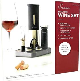 img 3 attached to Rabbit Electric Wine Opener Set