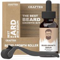 🧔 ultimate beard growth kit: hair serum and roller for men's beard growth & stimulate with our beard growth oil logo