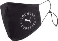stronger together black face accessories for men by puma logo