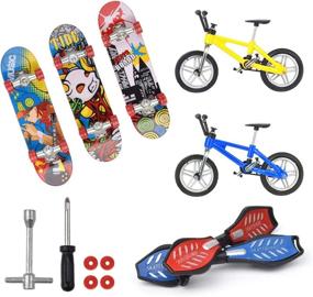 img 4 attached to Experience Fun and Skill-building with Hotusi Finger Sports Skateboards Educational