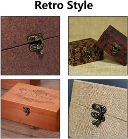 img 1 attached to Biaungdo 5pcs Retro Vintage Swing Bag Clasps: Bronze Tone Locks for Furniture, Wooden Boxes & Jewelry Cases