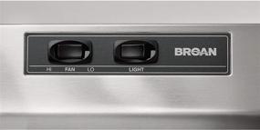 img 3 attached to Broan-NuTone 423604: 36 Inch Stainless Steel Under Cabinet Range Hood Insert