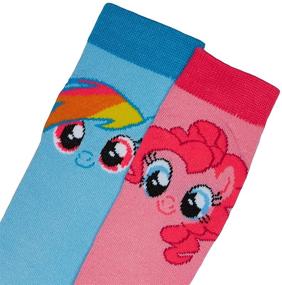 img 2 attached to 🦄 Adorable Hasbro Girls My Little Pony 2 Pack Knee High Socks - Perfect for Pony Lovers!