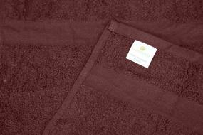 img 1 attached to Cotton Salon Towels - Pack of 24, Brown, 16x27 inches - Soft Absorbent Quick Dry Gym-Salon-Spa Hand Towel (Brown) - 100% Cotton
