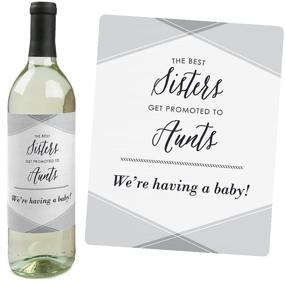 img 3 attached to 👪 Gender-Neutral Family Pregnancy Announcement Wine Bottle Label Stickers - Set of 4