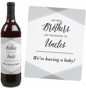 img 2 attached to 👪 Gender-Neutral Family Pregnancy Announcement Wine Bottle Label Stickers - Set of 4