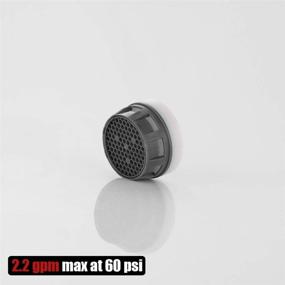 img 1 attached to 🚿 JQK Faucet Aerator 3 Pack - JR Junior Size Replacement Parts with 2.2 GPM Flow Restrictor Insert - FAJ22-P3 Bathroom Aerators