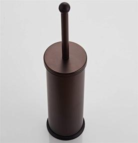 img 1 attached to 🚽 Metal Canister Holder Drip Cup for Bathroom - High Quality Bronze Toilet Plunger with Heavy Duty Deep Cleaning Abilities