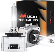 💡 nilight d1s hid headlight bulb 6000k: super bright high-low beam xenon headlights replacement, 2-pack logo