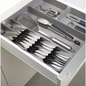 img 3 attached to 🔪 Streamline Your Kitchen with Joseph Joseph DrawerStore: Ultimate Tray Organizer for Cutlery, Utensils, and Gadgets in Stylish Gray - One-size Solution!