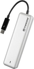 img 3 attached to Transcend 480GB JetDrive 825 Thunderbolt AHCI PCIe Portable SSD Solid State Drive - TS480GJDM825 (Black)