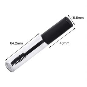 img 2 attached to Pengxiaomei 3-Pack Empty Mascara Tube, 10ML Eyelash Cream Container Bottle With Eyelash Wand for DIY Mascara Tube Container