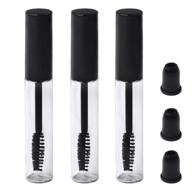 pengxiaomei 3-pack empty mascara tube, 10ml eyelash cream container bottle with eyelash wand for diy mascara tube container logo