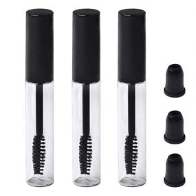 img 4 attached to Pengxiaomei 3-Pack Empty Mascara Tube, 10ML Eyelash Cream Container Bottle With Eyelash Wand for DIY Mascara Tube Container