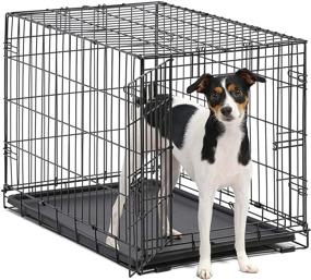 img 4 attached to 🐶 Top-Rated MidWest Homes for Pets iCrate: Single and Double Door Dog Crates