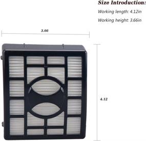 img 3 attached to Efficient Cleaning with 2pcs HEPA and 🔍 6pcs Foam Filters for Shark NV680 and Compatible Models