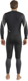 img 3 attached to 🏊 Cressi Men's Front-Zip Full Wetsuit for Water Activities - Bahia & Bahia Flex: Enhanced Comfort and Performance