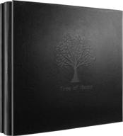 📷 600-pocket 4 x 6 photo album - black leather cover - extra large capacity - tree pattern - horizontal and vertical slots - ideal for wedding, baby, anniversary, valentines - picture albums for optimal seo logo