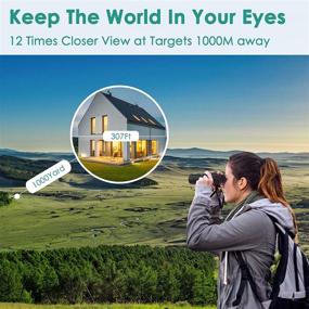 img 3 attached to 🔭 TDT 12x42 Lightweight Compact Binoculars for Adults - Ideal for Bird Watching and Hunting, Exceptionally Clear and Sharp Optics, Wide Field of View, Effortless Adjustments and Focusing