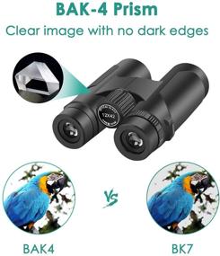 img 1 attached to 🔭 TDT 12x42 Lightweight Compact Binoculars for Adults - Ideal for Bird Watching and Hunting, Exceptionally Clear and Sharp Optics, Wide Field of View, Effortless Adjustments and Focusing