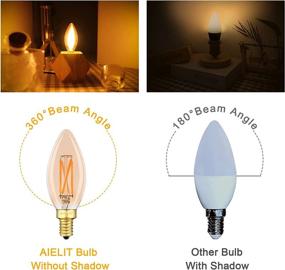 img 1 attached to 💡 Energy-Efficient B11 E12 Edison LED Candelabra Bulb: 40-Watt Equivalent Illumination Solution
