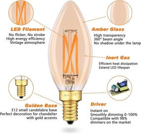 img 2 attached to 💡 Energy-Efficient B11 E12 Edison LED Candelabra Bulb: 40-Watt Equivalent Illumination Solution