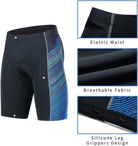 img 1 attached to 🚴 Comfortable ANIVIVO Cycling Shorts for Men with Cool Max Padded and Anti-Slip Belt - Perfect for Road Biking