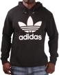 adidas trefoil pullover hoodie x41186 logo