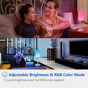 img 2 attached to 🔦 Marrado Bedside Lamp with Bluetooth Speaker - Color Changing LED Mood Light for Bedroom - Dimmable Touch Smart Table Lamp: Best Gift for Teens, College Students, Children, Men, Women, Adults