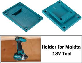 img 3 attached to 🔵 Lot of 5 Cyan-Blue Tool Holder Docks for Makita 18V Li-ion Drill Tools - Hanger Pack