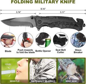 img 2 attached to 🎁 17-in-1 Survival Gear and Equipment Kit - Perfect Birthday Gift Ideas for Dad, Boyfriend, and Teens. Includes Fishing, Hunting, and Emergency Tools. Cool Camping Gadget - Great Stocking Stuffer!