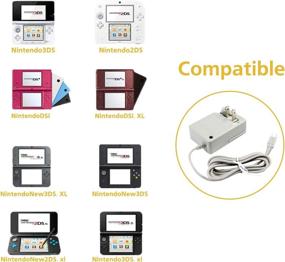 img 4 attached to 🔌 3DS Charger: AC Adapter for Nintendo New 3DS XL, 2DS XL, DSi XL - Wall Plug Power Adapter (100-240V)