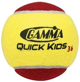 img 2 attached to 🎾 Gamma Quick Kids (Transition) Practice Tennis Balls: Red, Orange, Green Dot - Slower Ball Speed in Various Pack Sizes