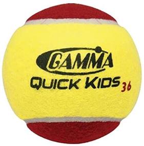 img 1 attached to 🎾 Gamma Quick Kids (Transition) Practice Tennis Balls: Red, Orange, Green Dot - Slower Ball Speed in Various Pack Sizes